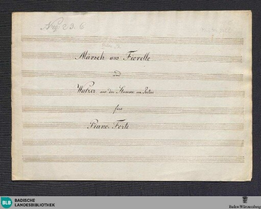 2 Operas. Excerpts. Arr - Don Mus.Ms. 2766 : pf