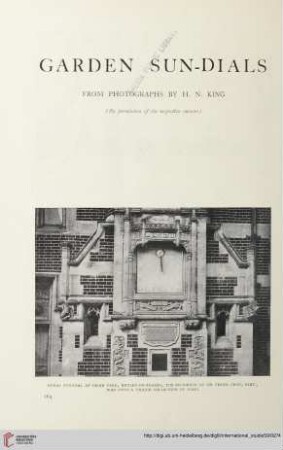 Garden sun-dials : from photographs