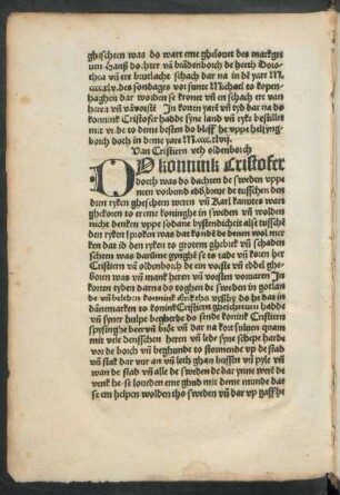 Van Cristiern uth oldenborch