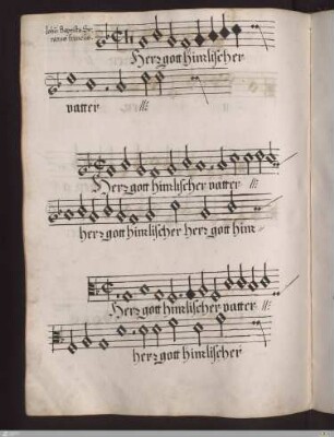 Johannes Baptista Serranus Francus : Herr gott himlischer vatter