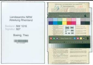 Entnazifizierung Theo Boeing , geb. 21.04.1901 (Stadtsekretaer)