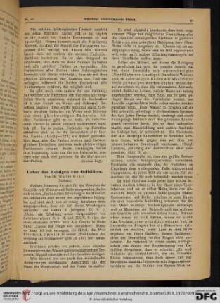 16: Ueber das Reinigen von Oelbildern, [4]