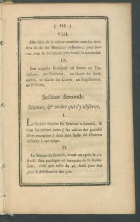 Section Seconde.