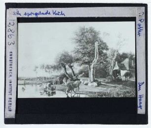 Potter (Paulus), Tinkende Kühe, sich im Wasser spiegelnd (Den Haag, MH 137)