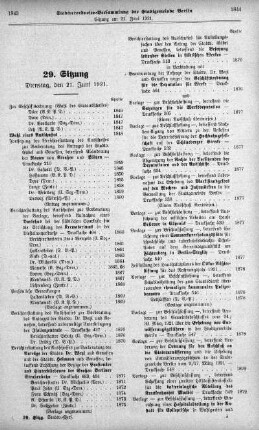 Sitzung 29, 21. Juni 1921