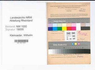 Entnazifizierung Wilhelm Kleinoeder, geb. 25.05.1891 (Polizeibeamter)