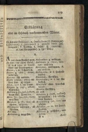 Erklaerung aller im Lesebuch vorkommenden Woerter