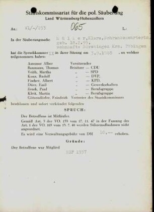 Müller, Klara
