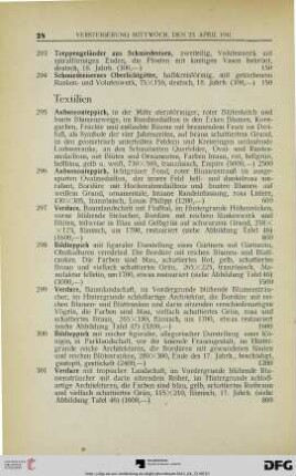 Textilien (Nr. 295-303)