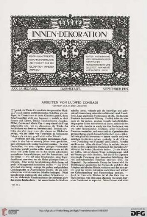 Arbeiten von Ludwig Conradi