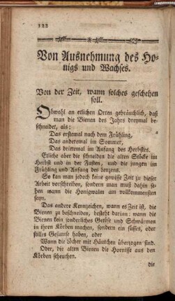 Von Ausnehmung des Honigs und Wachses. - Eine gute Pasta zum rauchen zu machen.