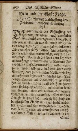 Drey und dreyßigste Frage.