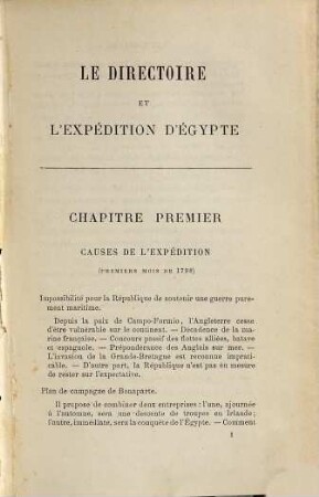 Le Directoire et l'expédition d'Egypte : Étude sur des tentatives du Directoire pour communiquer avec Bonaparte le secourir et le ramener