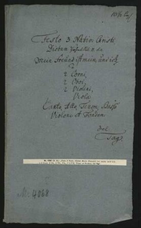Mein Freund ist mein und ich bin sein; V (4), Coro, orch; RöhT 5.1.130; VieT 1A.8