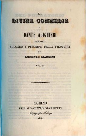 La divina commedia di Dante Alighieri, 2