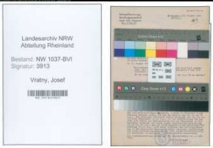 Entnazifizierung Josef Vratny , geb. 24.02.1904 (Lehrer)