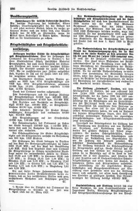 Reichswohnungsfürsorgefonds für Kriegsbeschädigte und Kriegshinterbliebene und die ihnen Gleichgestellten [Kriegsbeschädigten- und Kriegshinterbliebenenfürsorge]