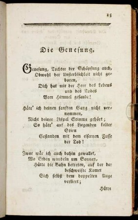 Die Genesung