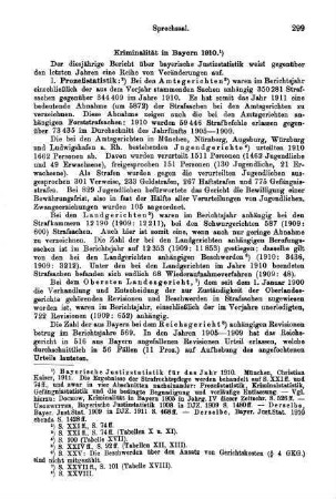 299-302, Kriminalität in Bayern 1910