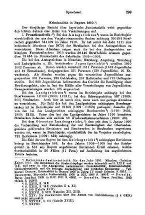 299-302, Kriminalität in Bayern 1910