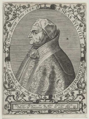 Bildnis des Sylvius Picolomineus, dictus Pius II.