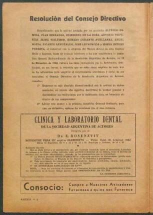 Resolución del Consejo Directivo