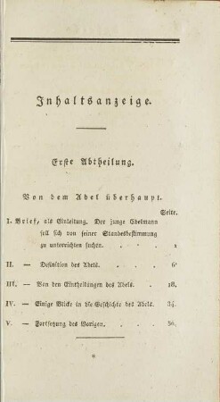 Inhaltsanzeige.