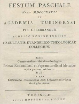 2-30 Pars 2: In qua comparatur Gnosticismus cum Schleiermacherianae theologiae indole