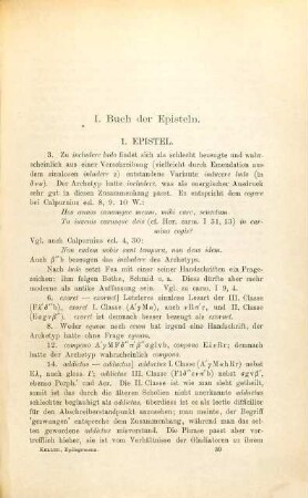 Epilegomena zu Horaz, 3