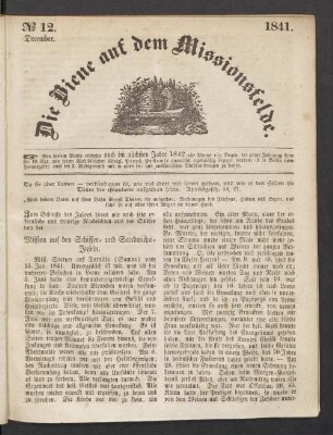 N° 12. December 1841