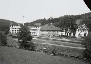 Jöhstadt : Jöhstadt. Gasthaus "Schlössel" und Haltepunkt Hainmühle