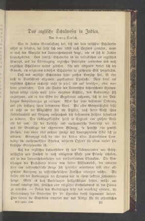 Das englische Schulwesen in Indien