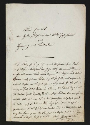 Über die Hs. und ihre Erwerbung 1819