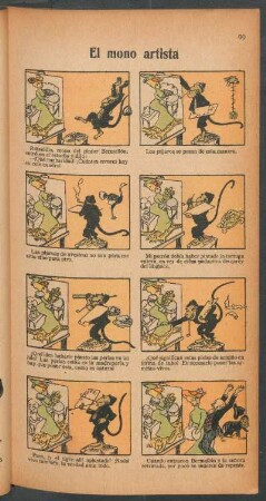 El mono artista - [Cómic]