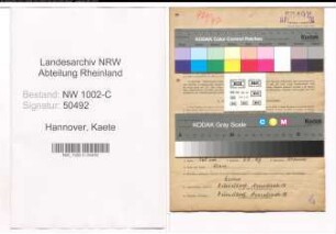 Entnazifizierung Kaete Hannover, geb. 23.05.1891 (Prokuristin)