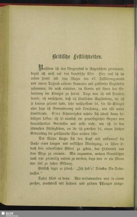 Britische Festlichkeiten