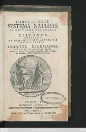 T. 1: Regnum Animale