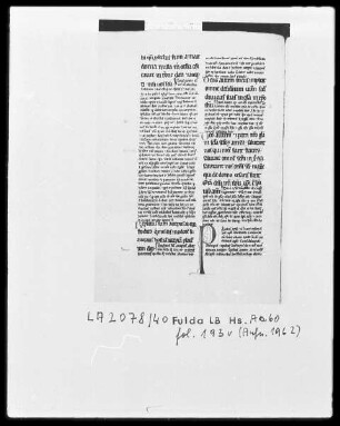 Petrus Lombardus, Commentarius in Epistulas Pauli — Initiale P (aulus), Folio 193verso