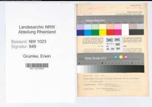 Entnazifizierung Erwin Grumke , geb. 09.04.1903 (Sparkassenangest.)