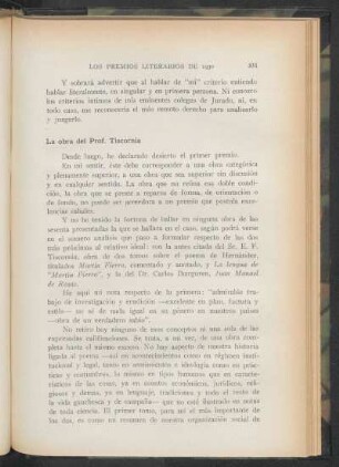 La obra del Prof. Tiscornia