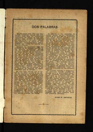 Dos palabras