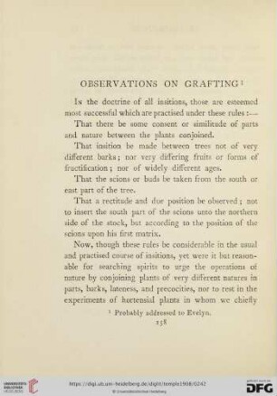 Observations on Grafting