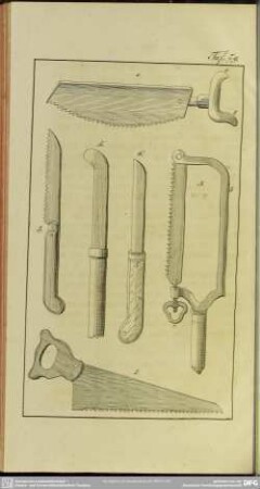 Taf. 79 [Baumsägen und Messer]