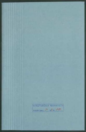 Stanislaus Faber, Gastwirt, Inhaber der Gaststätte "Quick" in Mannheim, G 3, 7 - Verschiedene kleinere Angelegenheiten
