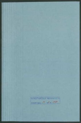 Stanislaus Faber, Gastwirt, Inhaber der Gaststätte "Quick" in Mannheim, G 3, 7 - Verschiedene kleinere Angelegenheiten
