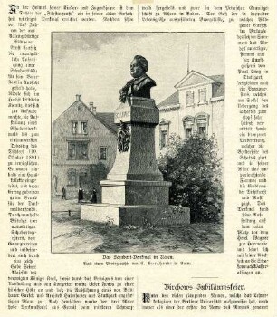 Grafik "Das Schubart-Denkmal in Aalen"
