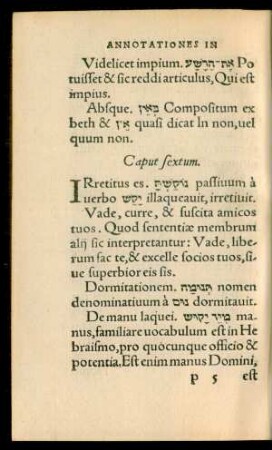 Caput sextum.