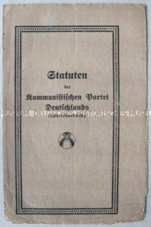 Grundsatzdokument (Statut) der KPD