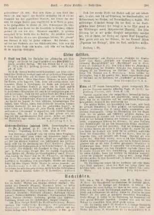 285-286 Kleine Kritiken