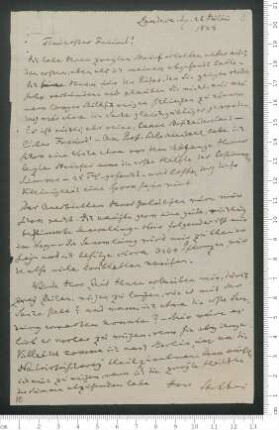Brief von Henrik Steffens an Adelbert von Chamisso